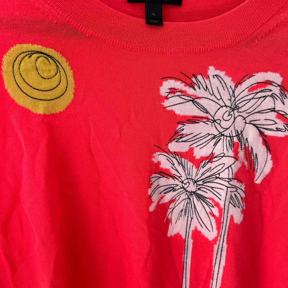 Lightly worn Jcrew Bright Orange Sweater- Size XL
